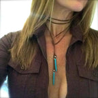 Elegant Double Wrap Turquoise Necklace