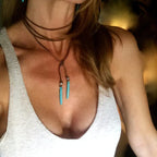 Elegant Double Wrap Turquoise Necklace