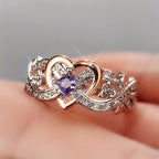 Vintage Silver & Gold Zirconia Ring