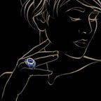 Vintage Royal Blue Radiance Ring