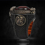 Elegant Crimson Dragon Ring