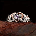 Vintage Silver & Gold Zirconia Ring
