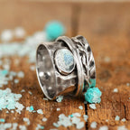 Vintage Inlaid Moonstone Ring