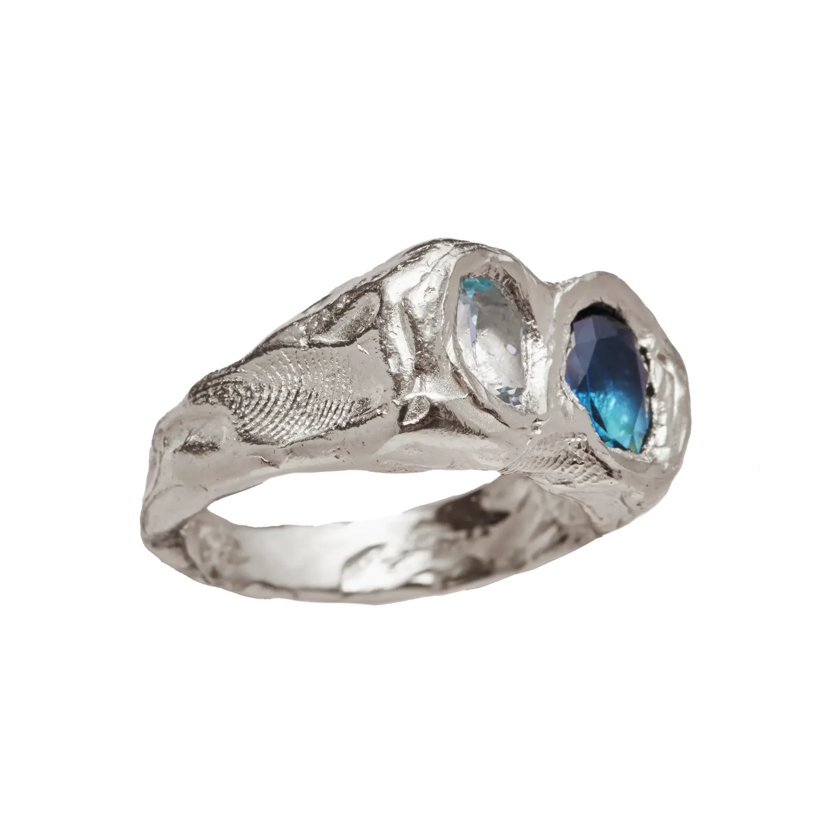 Vintage Forged Silver Ring
