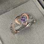 Vintage Silver & Gold Zirconia Ring