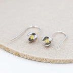 Snowdrop Flower Drop Earrings In Sterling Silver