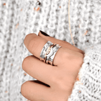 Sun And Moon Spinner Ring
