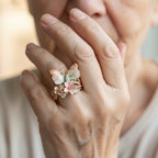 Vintage Golden Brimhaven Floral Ring