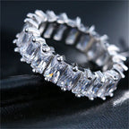Luxury Zirconia Ring In Gold And Silver
