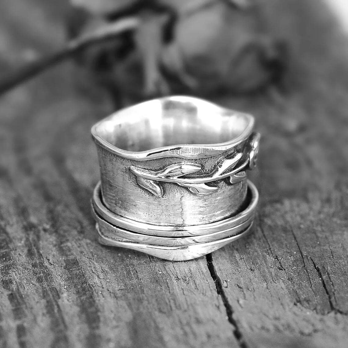 Vintage Silver Flower Ring