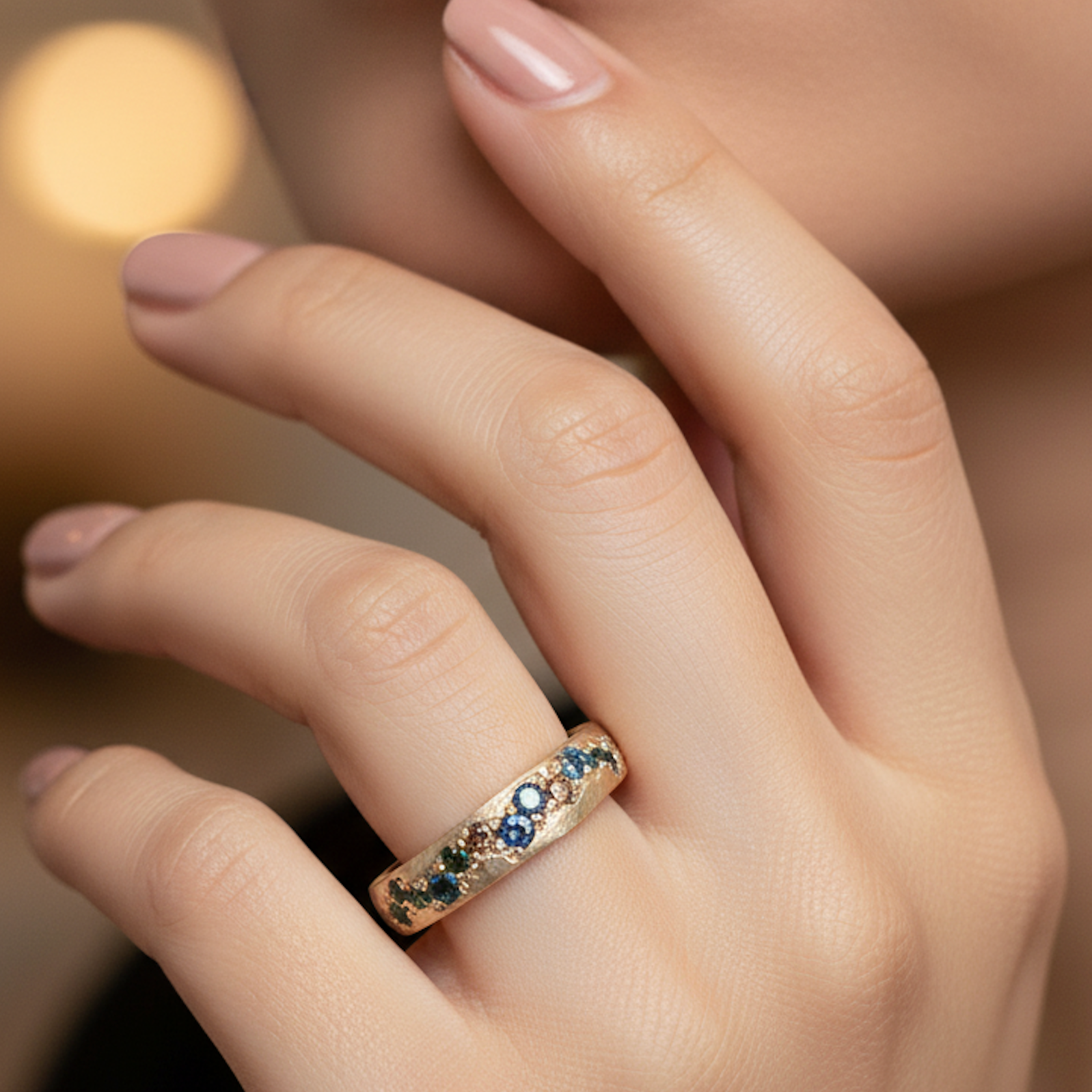 Vintage Gold Colorful Ring