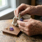 Amethyst Gold Earrings