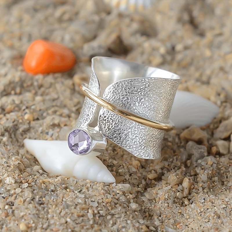 Amethyst Statement Ring