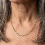 Amore Heart Link Choker Necklace