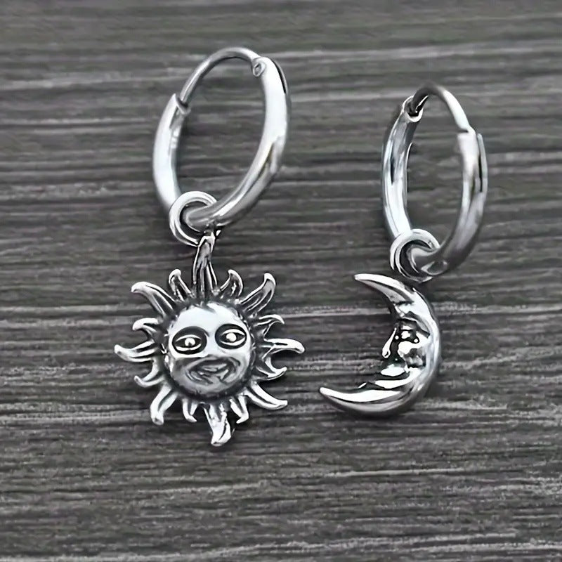 Celestial Sun Moon Earrings