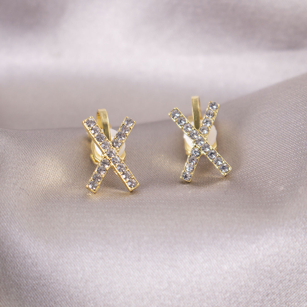 Classic Crystal X Earrings