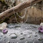 Climbing Cat Necklace In Silver