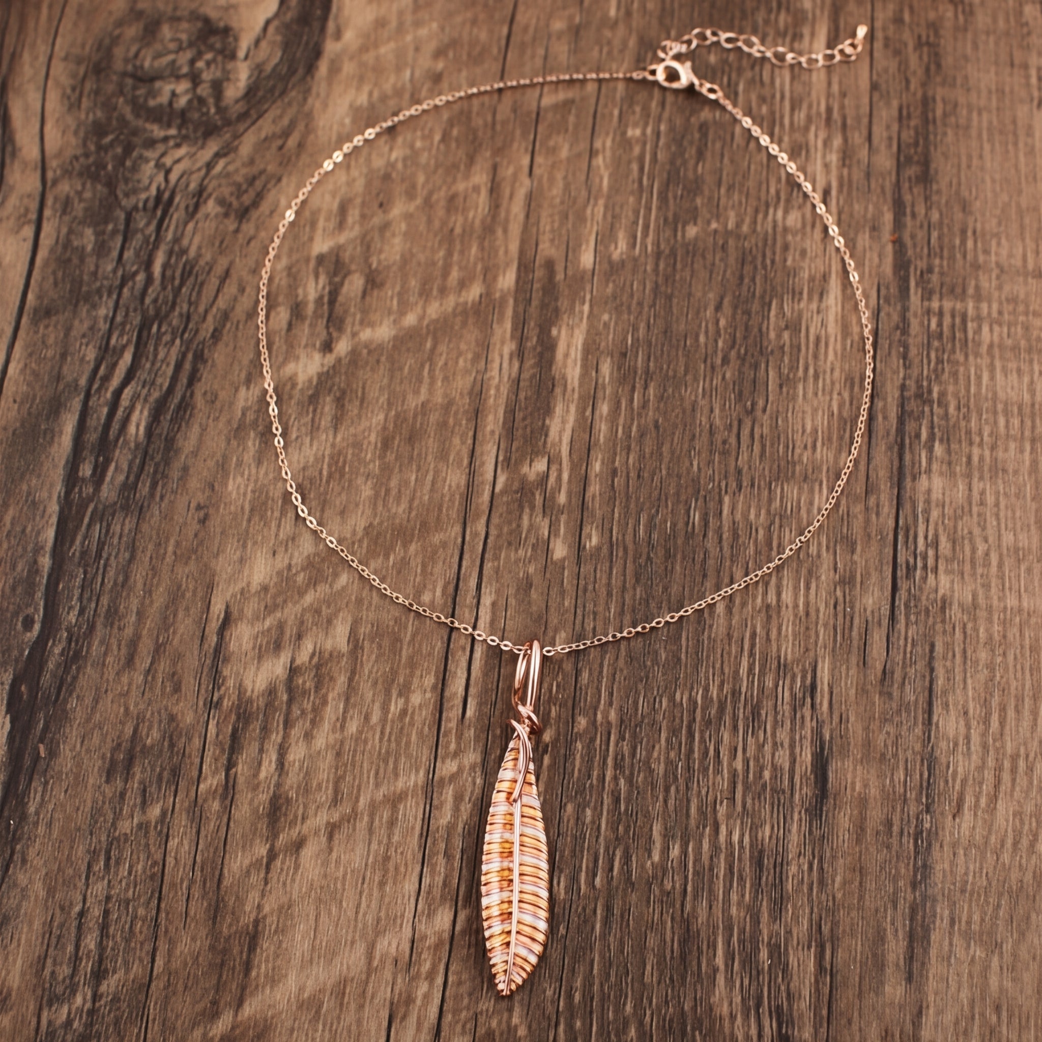 Delicate Feather Necklace