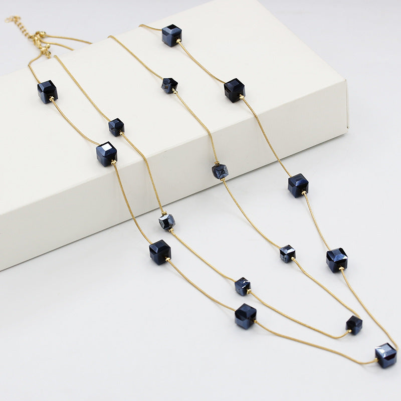 Elegant Black Spinel Necklace