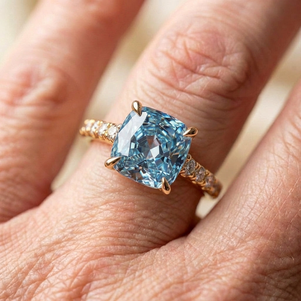 Elegant Blue Topaz Ring