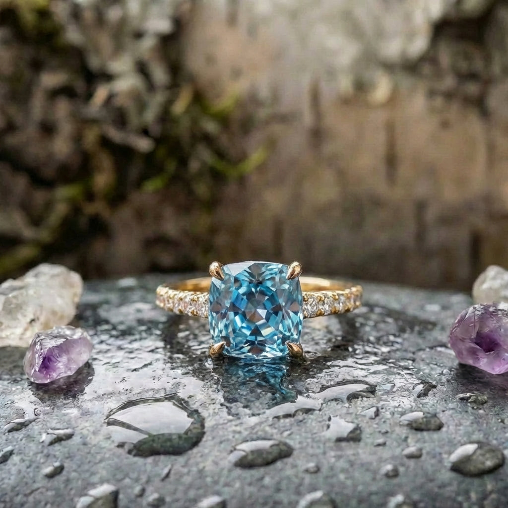 Elegant Blue Topaz Ring