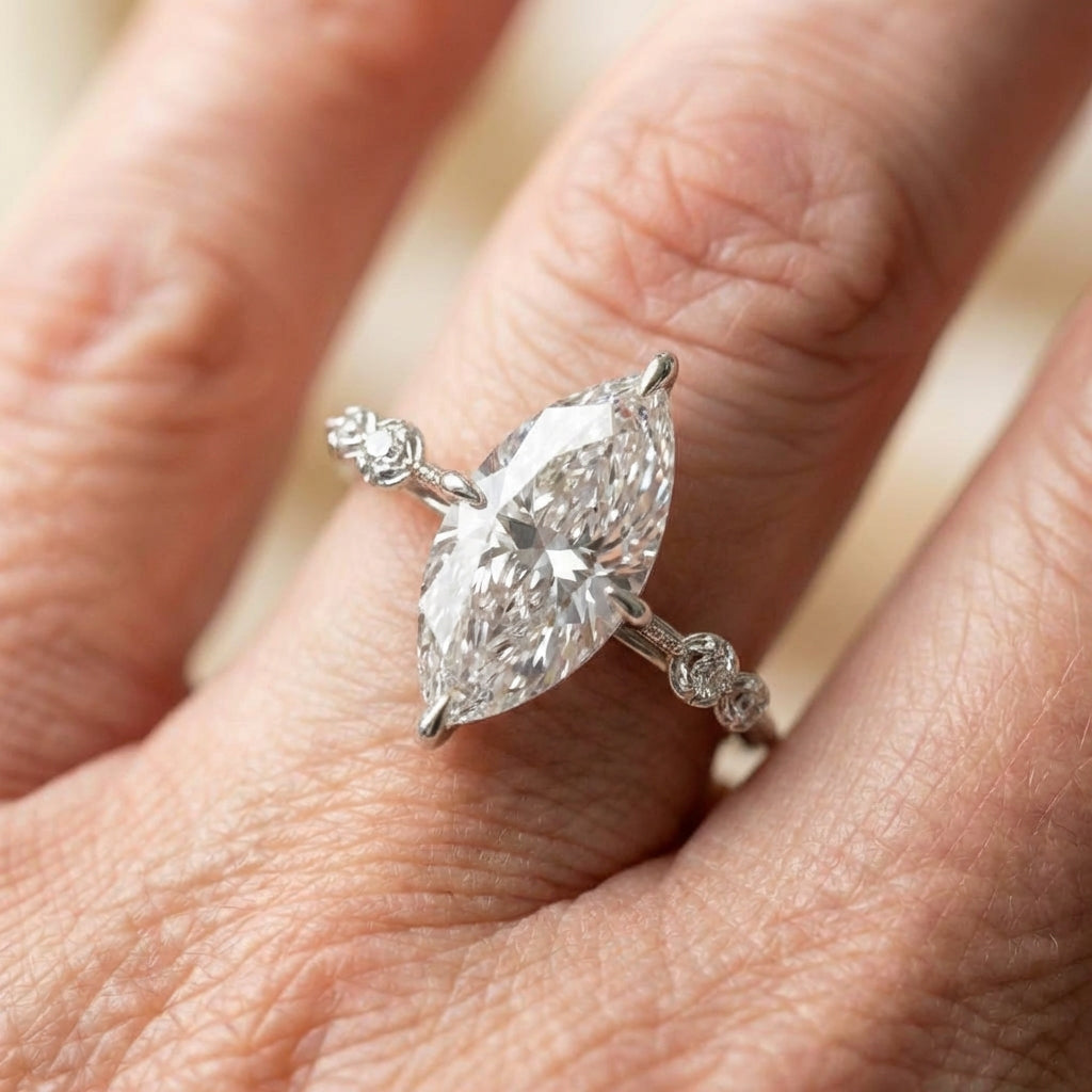 Elegant Crystal Marquise Ring