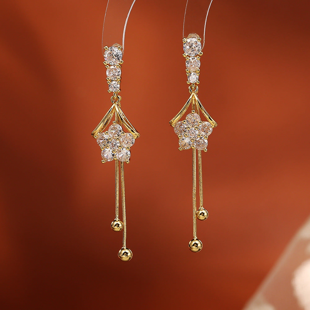 Elegant Diamond Drop Earrings