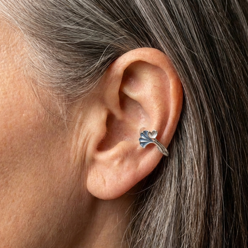Elegant Ginkgo Leaf Earrings