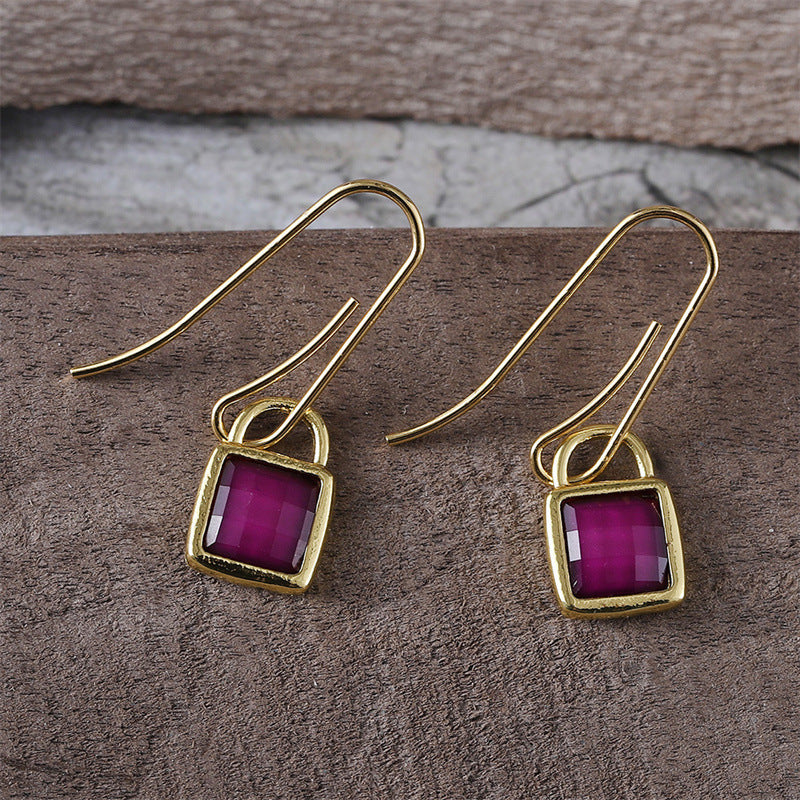 Elegant Ruby Earrings