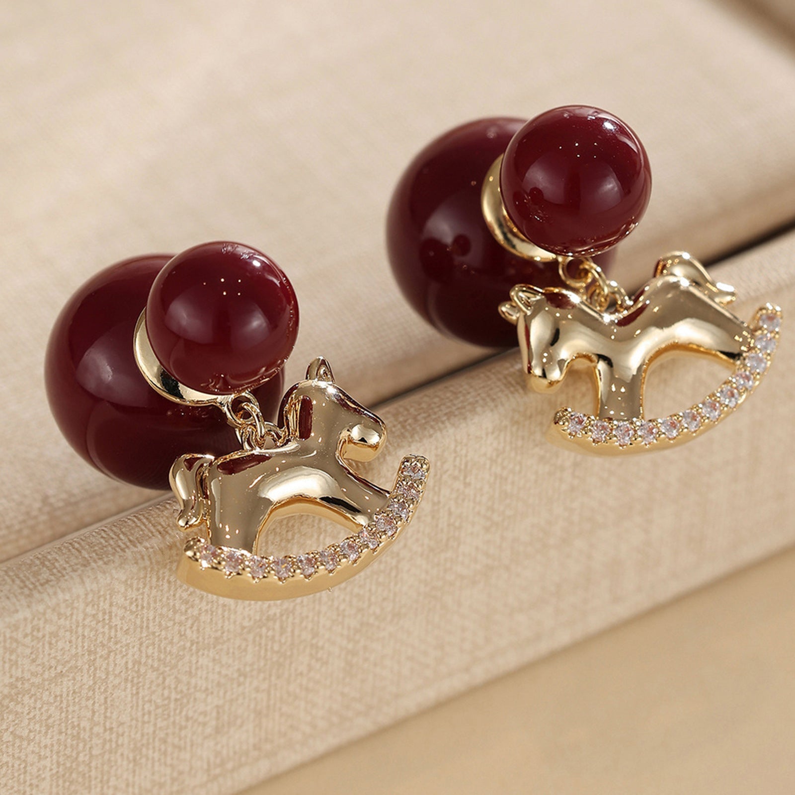 Elegant Ruby Earrings