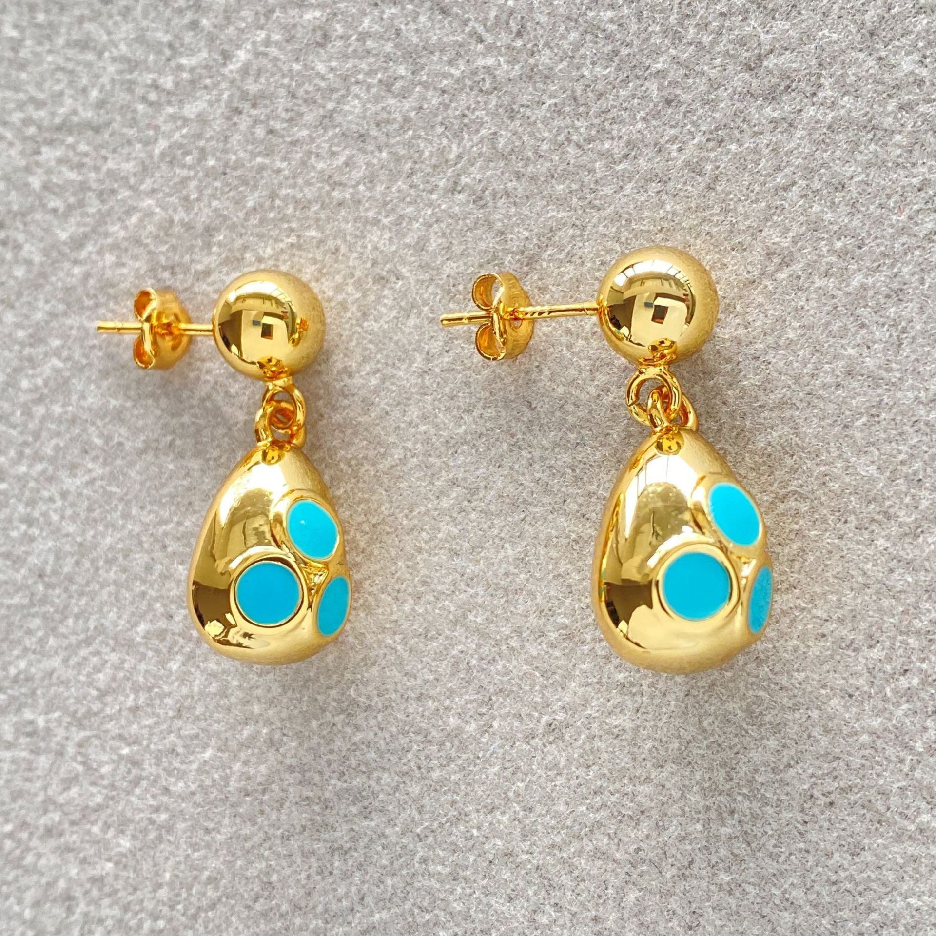 Elegant Turquoise Drop Earrings
