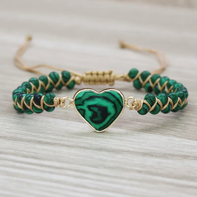 Emerald Heart Bracelet