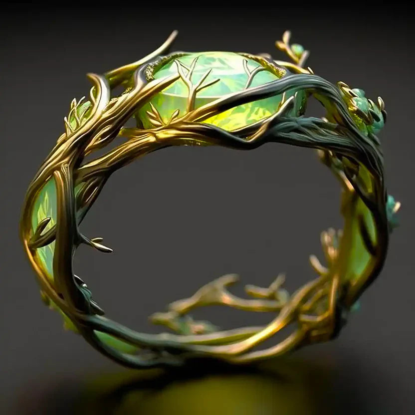 Enchanted Forest Crystal Ring