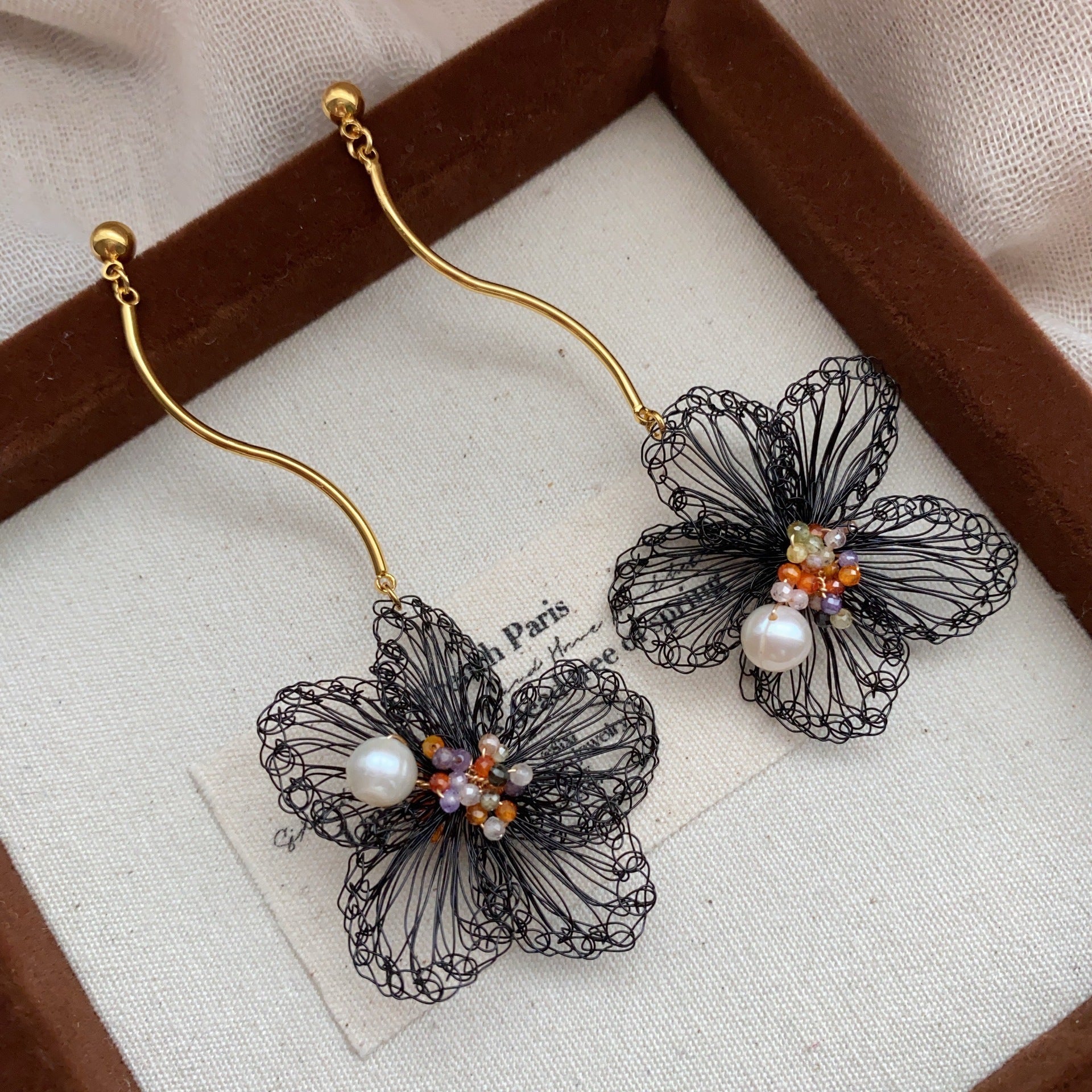 Filigree Pearl Earrings