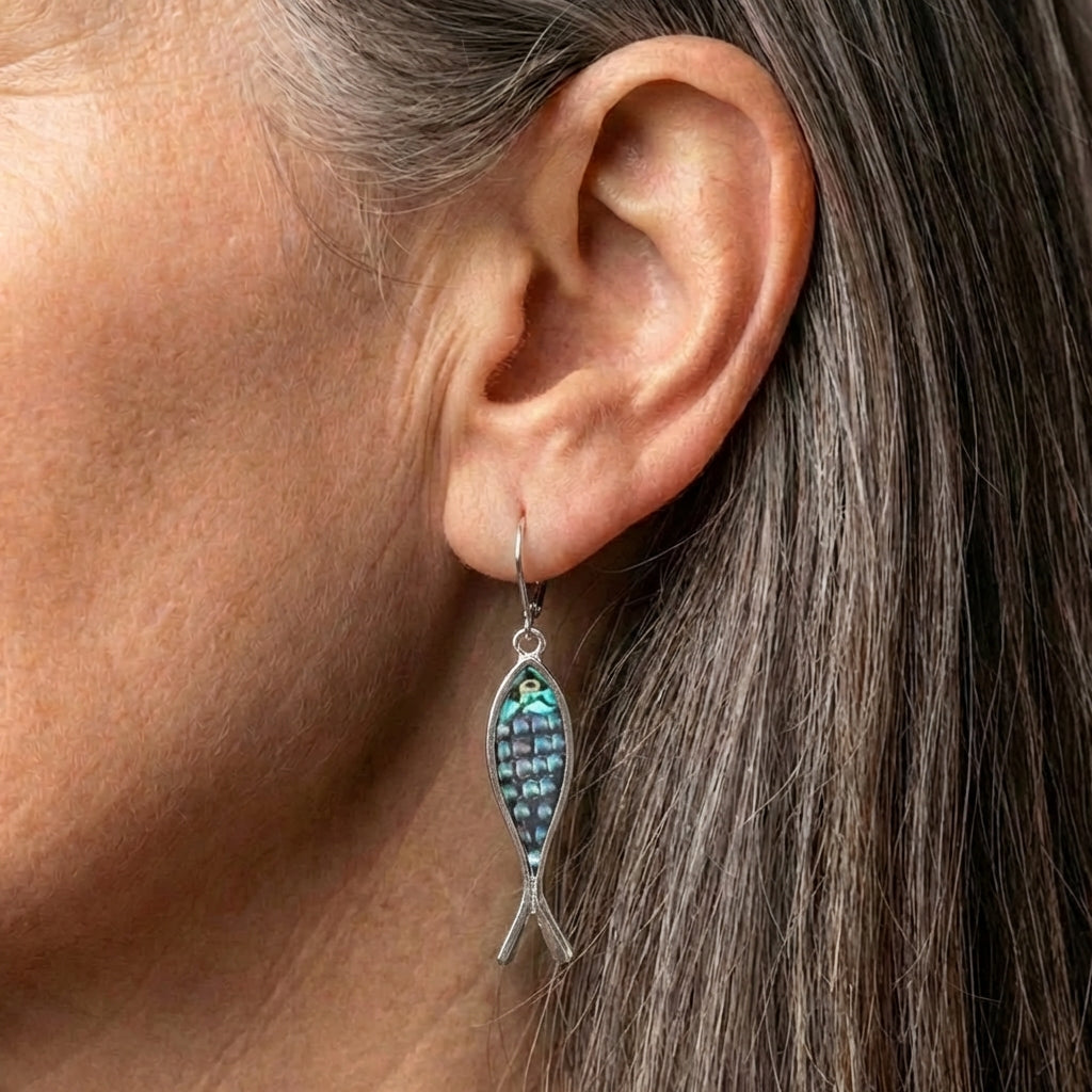 Vintage Fish Dangle Earrings
