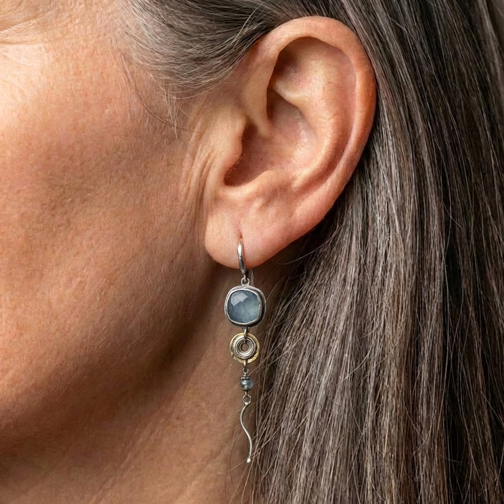 Vintage Asymmetrical Dangle Earrings
