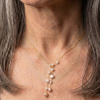 Elegant Dangling Pearl Necklace