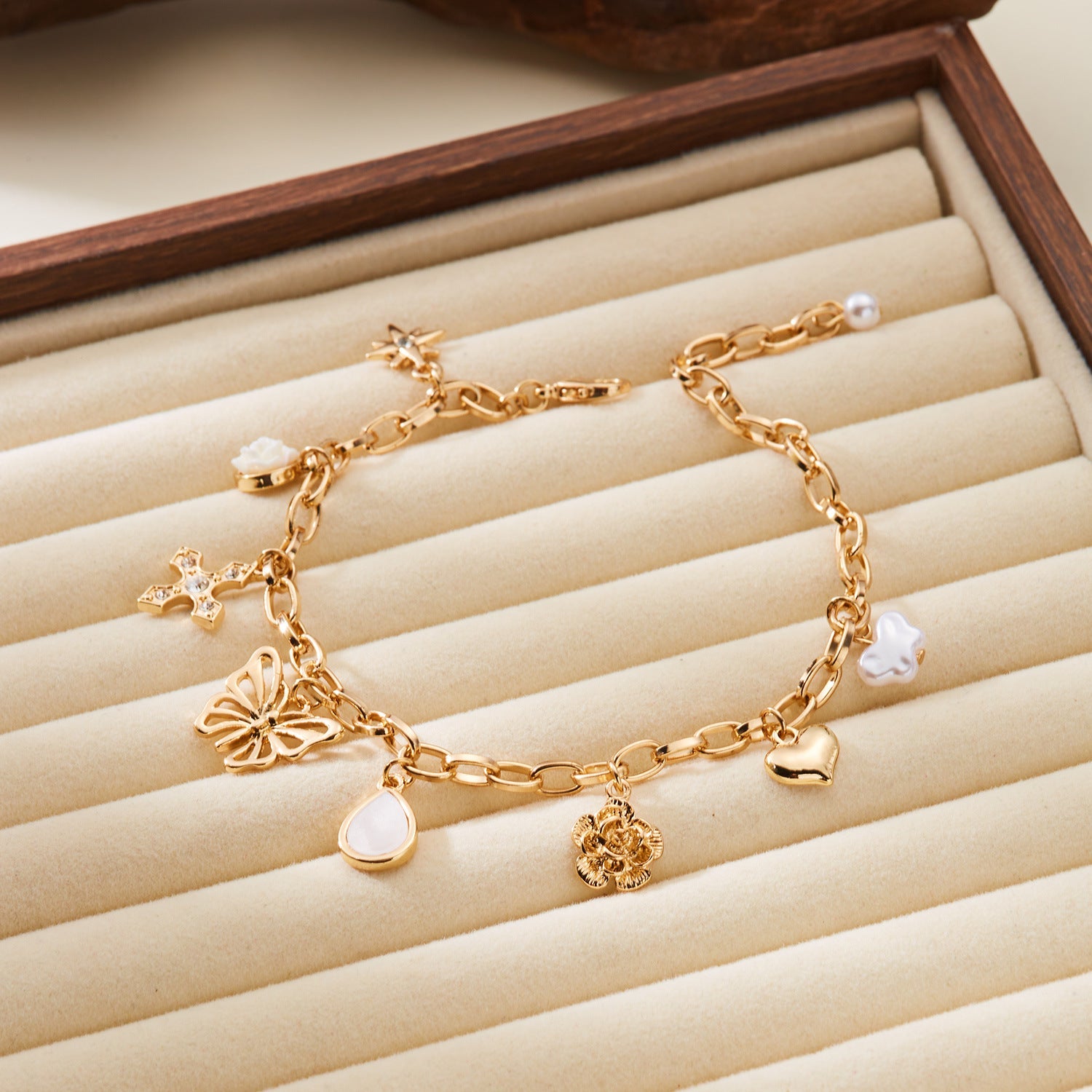 Gold Charm Bracelet