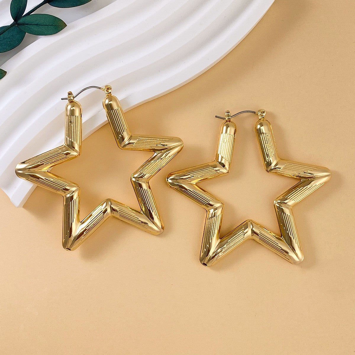 Gold Star Earrings