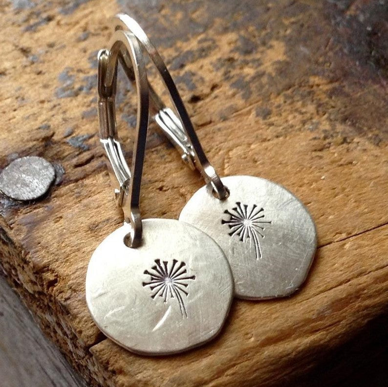 Handmade Dandelion Earrings