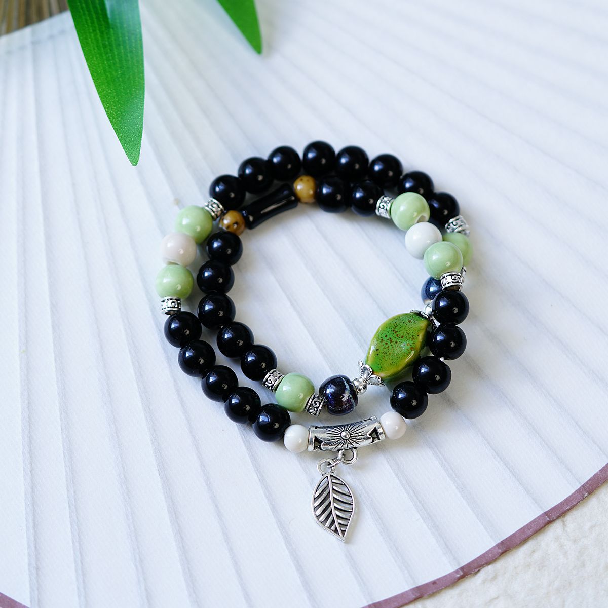 Handmade Jade Beaded Bracelet
