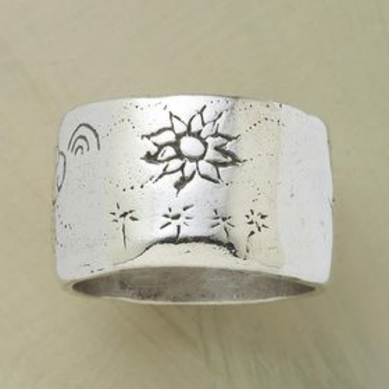 Handmade Sun Star Ring