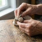 An Inlaid Pearls Ring