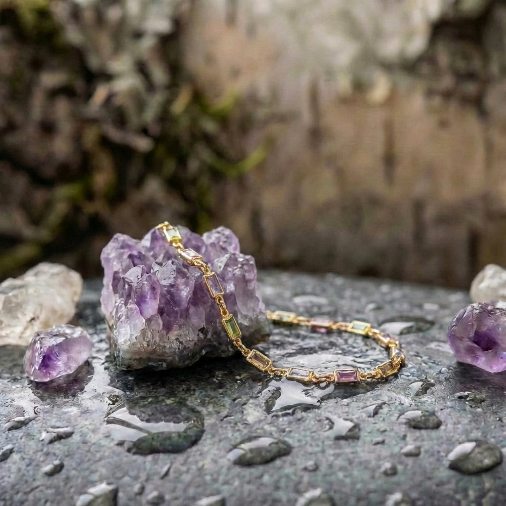 Isabella Multicolor Cz Stone Bracelet