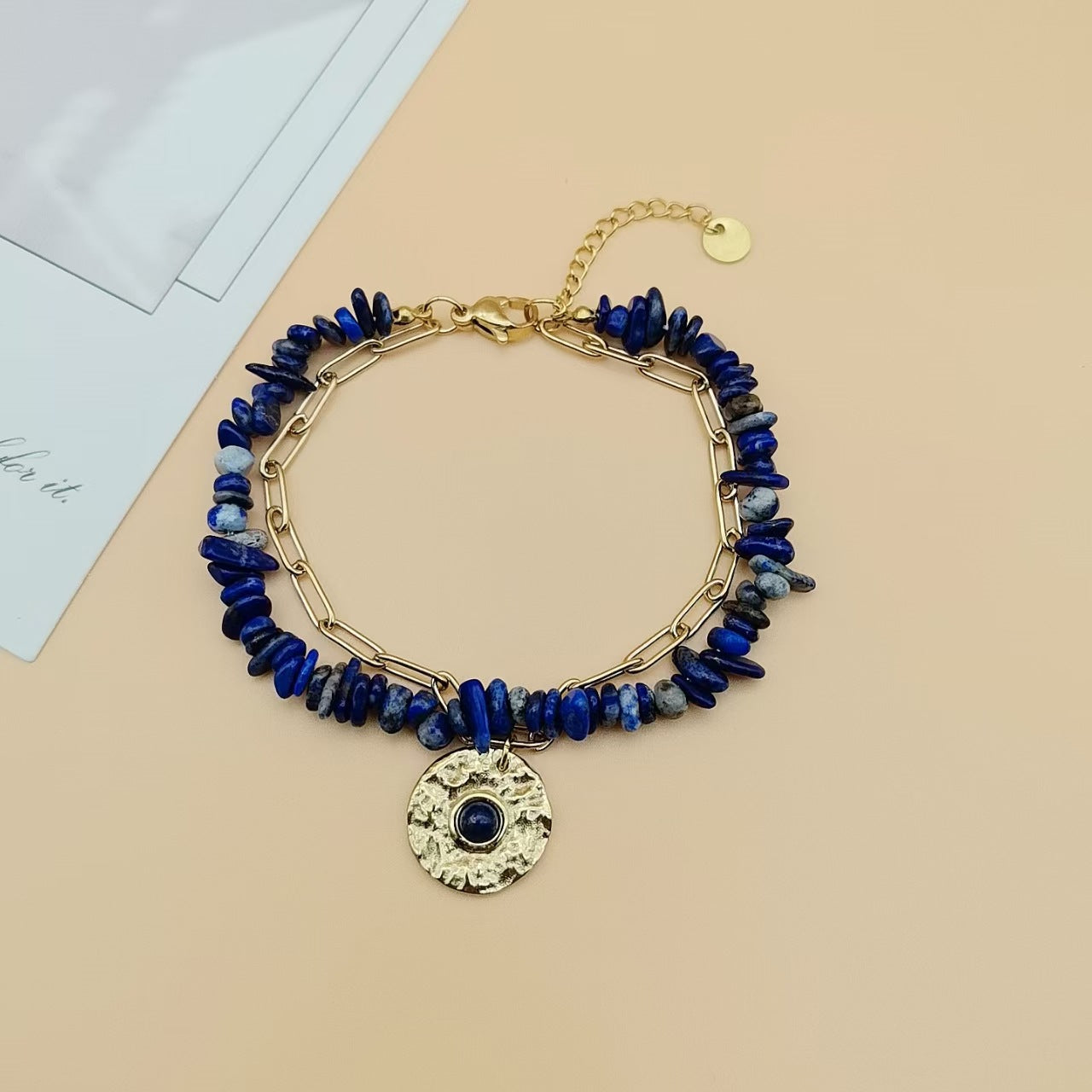 Lapis Lazuli Charm Bracelet