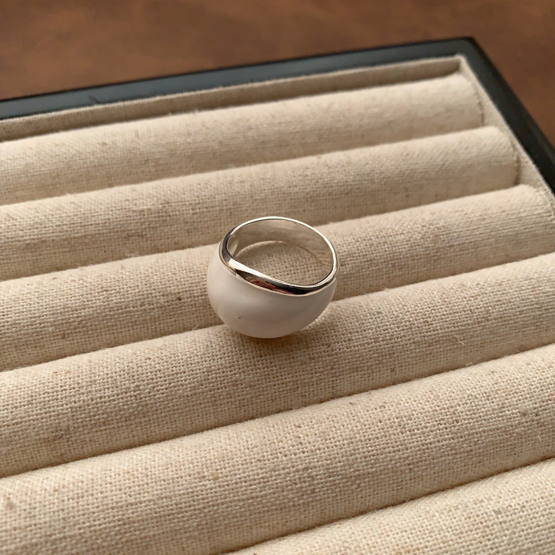 Minimalist Pearl Ring