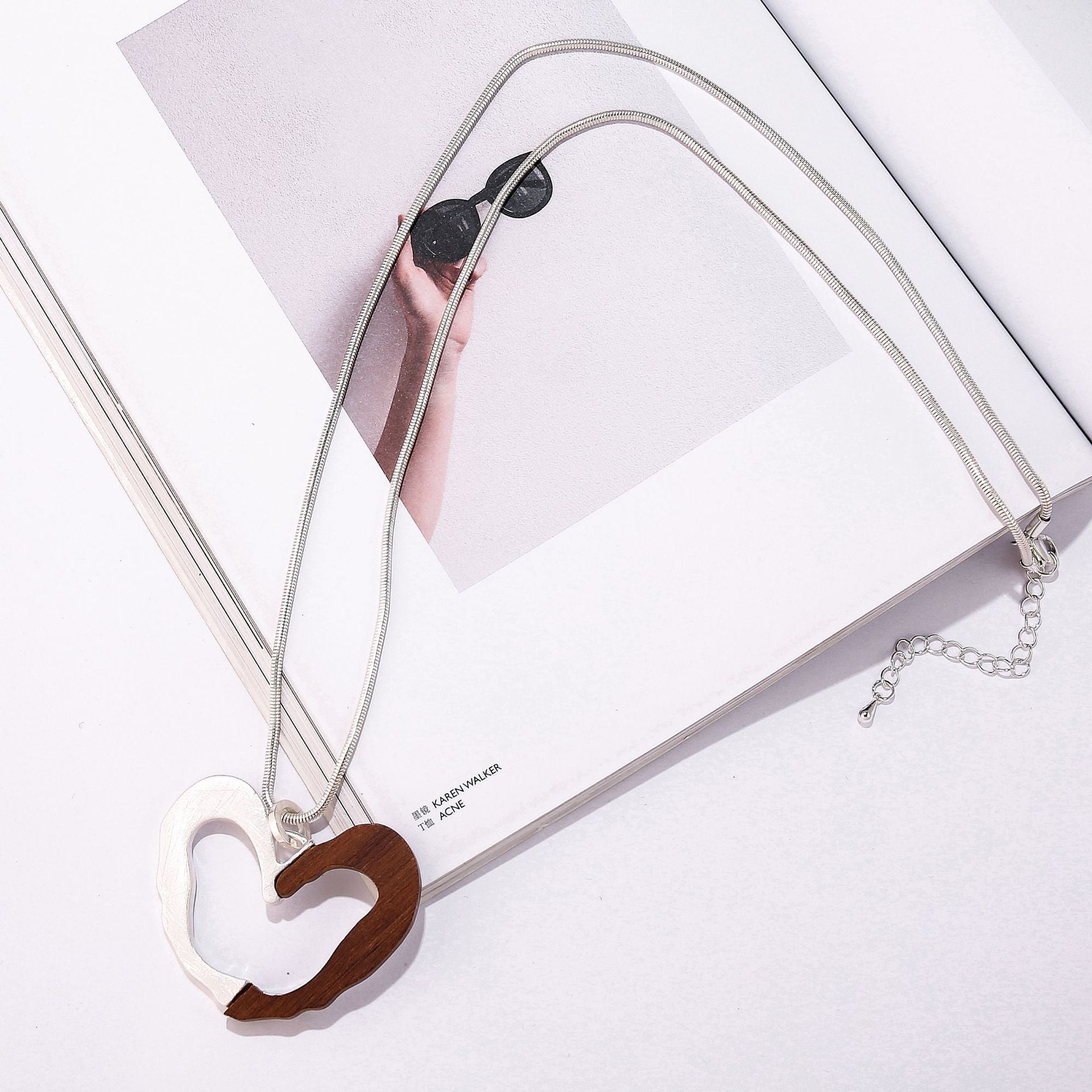 Modern Heart Necklace
