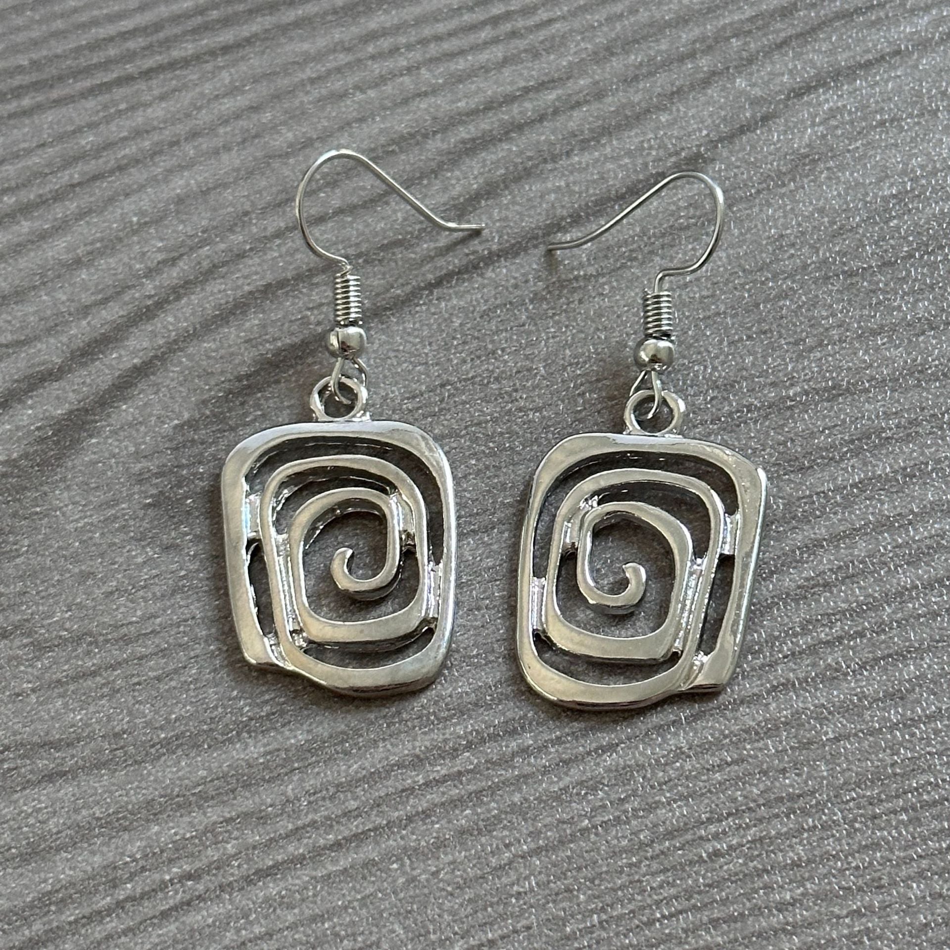 Modern Spiral Earrings
