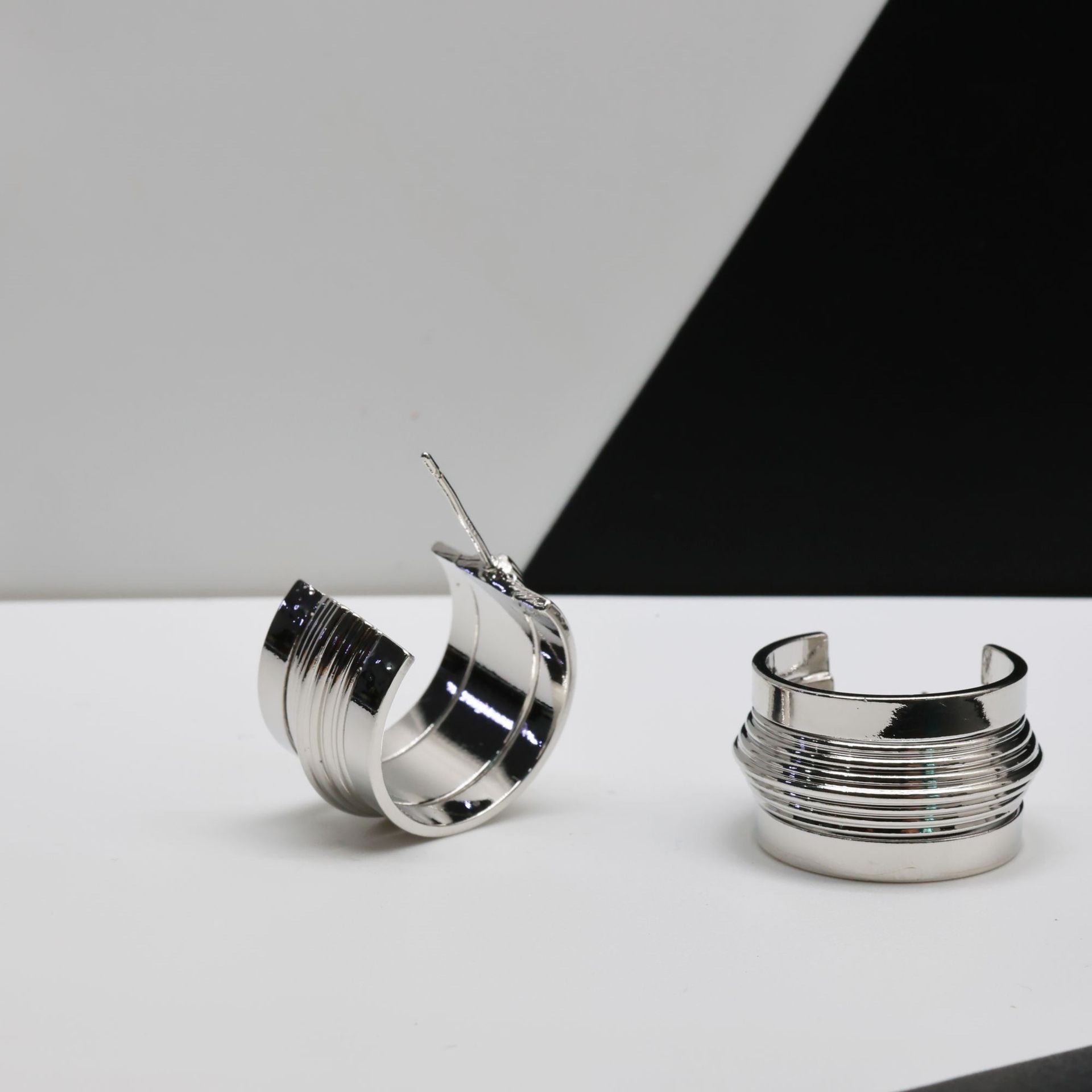 Modern Striped Earrings