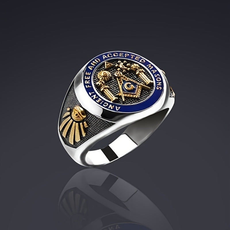 Vintage Masonic Emblem Ring